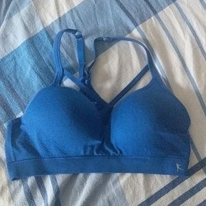 Danskin blue sports bra